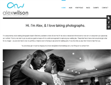 Tablet Screenshot of alexwilsonweddings.com